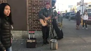 4 Non Blondes - What's Up (Cover) Amazing NYC Street Busker.