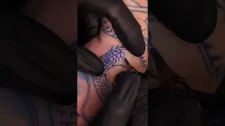 Do you tattoo lines with color? #shorts  #tattooartist #colortattoo #linework #tattootrend