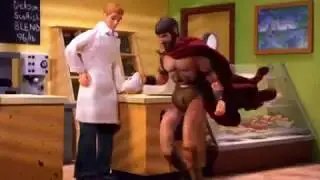 Робоцып это спарта (Robot Chicken this is sparta)