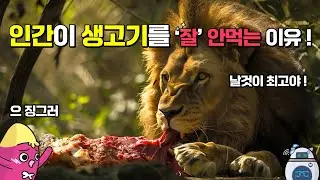 🍠인간이 야생동물처럼 생고기를 '잘' 먹지 않게 된 이유 ㅣ 인간이 생고기만 먹었으면 어떻게 됐을까?