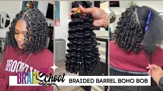 How To: Braided Barrel Boho Bob Ft. Eayon Hair
