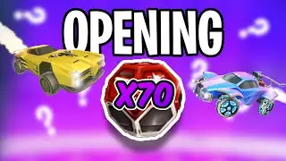 I OPENED 70 DROPS IN ROCKET LEAGUE!!!!!!!