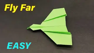 How to Fold the Best Paper Airplane that Flies Far || Paper Plane Easy