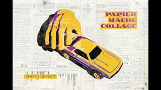 Papier Mache Collage Photo Effect Download