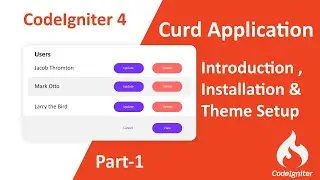 Codeigniter 4 CRUD Application in Hindi (Introduction & Installation & theme setup) - Part 1