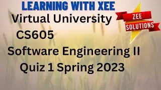 Cs605 Quiz 1 Spring 2023 virtual University of Pakistan