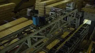 Вакуумный расштабелер. Технологическая линия обработки бруса ЛВЛ
