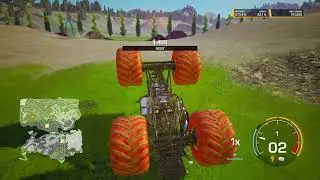 Red Wheeled Monster Jam Truck