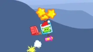 армия самолётов и странные воздушные постройки в bad piggies!