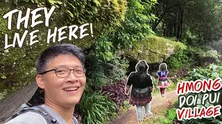 Hmong junior guides showed me around their Village - Garden, Waterfall, Coffee shop, Living museum!