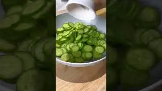 3 Ingredient Cucumber Salad 🥒 