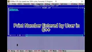 C++ Program to Print Number Entered by User | C++