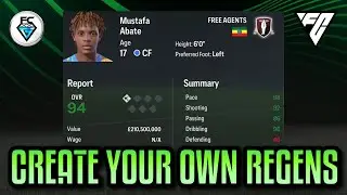 HOW TO CREATE YOUR OWN REGENS (FC 24)