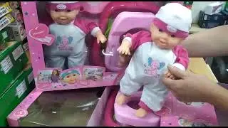 Интерактивный пупс в ходунках 33 см