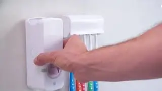 Distributeur de Dentifrice + Support de brosses à dents
