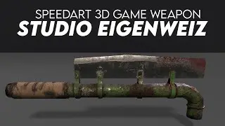DIY Post Apocalyptic Weapon 3D Speedart (Cinema 4D)(Substance Painter)