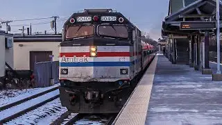 Amazing MBTA & Amtrak Train Action @ Anderson RTC/Woburn!! (1/16/25)