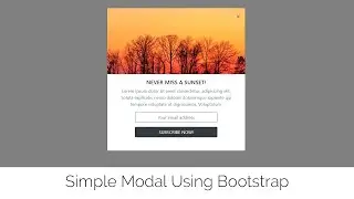 How to Create Simple Modal Using Bootstrap