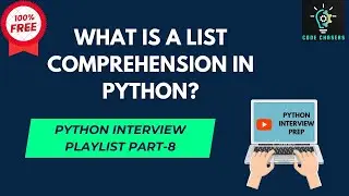 List comprehension in python|python interview playlist #8| #python  #interview #codechasers #code