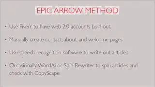 Web 2 0 Links - Epic Arrow SEO Course