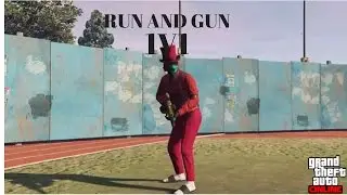 GTA 5 ONLINE RUN AND GUN 1v1 funny
