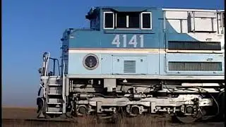 Union Pacific KSGAP2-28 (w/UP 4141) on Peoria Sub - Oct. 31, 2008