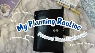 My Planning Routine | Functional Planning | Ring Planner System | Moterm Veg Tan Personal Luxe 2.0