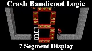 Crash bandicoot Back In Time Logic Level: Seven Segment Display