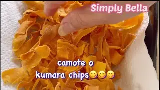 HOME MADE CAMOTE CHIPS #fypyoutube #buhayabroad #yummysnacks #asmr