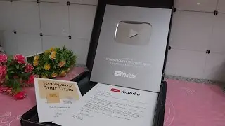 Kumush knopka🥳 yutub tomonidan sovga/Серебряная кнопка Ютуб 😇 самый лучший подарок на новый год