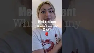 what do I take to placement with me? 🏥 🎒#medstudent #studentdoctor #medicalschool #studywithme