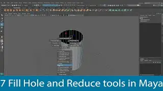 7 Fill hole & Reduce Tool in Maya | Maya Tutorials [Hindi]