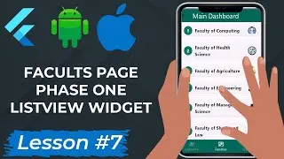 List view Widget in Flutter (Faculties Page Part 1)