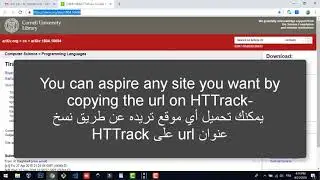 How to Copy site from internet and use it in offline mode كيف تنسخ موقع من الانترنت و يبقى فعال في
