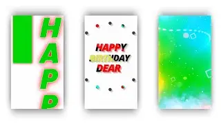 New Stylish Trending Happy Birthday Green Screen Status | New Trending Video Editing