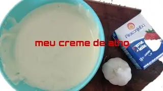 Como fazer creme de alho sem óleo 😋