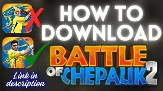 How To Download Battle Of Chepauk 2 | CSK Game Download | #csk #battleofchepauk