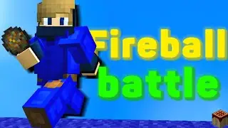 15 Minutes fireball battle in fakepixel...🔥💯