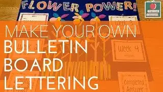 Bulletin Board Lettering Video Tutorial