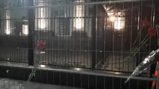 Russian embassy in Kiev, an hour after explosion in St.Petersburg
