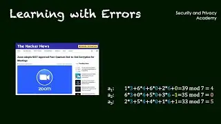 Learning With Errors explained