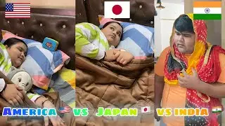When kids can't sleep in other countries😴~ India🇮🇳 VS America🇺🇸 VS Japan🇯🇵 | Abhay Bhadoriya 