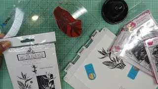 Studio Light Stamp Press Review & First Impressions! Trying with Clear and Red Rubber Cling Stamps!