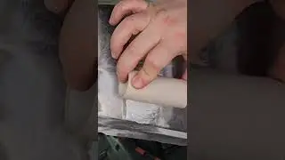 Лужение стыка крыло + крыша  