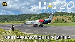 THE NEW LIAT!! || [LIAT20] Embraer E145 | FIRST APPEARANCE IN DOMINICA || ISLAND AVIATION 🇩🇲