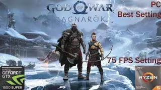 GTX 1650 Super 4gb God of War Ragnarok l 75 FPS Best Settings 1080P !!!