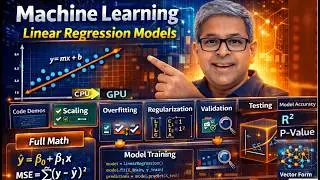 Linear Regression Explained | Full Deep Dive in ML from Scratch to GPU- Math and Model Training