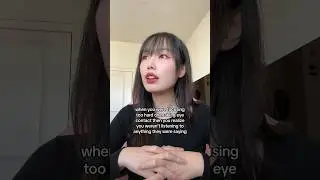 eye contact is hard sometimes 🙂