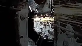 Зачистка боковых мест крепления