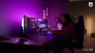 Philips Hue Play Gradient Lightstrip für drei Monitore